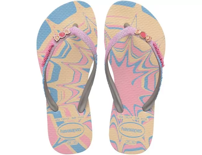 Chinelo Infantil Havaianas Kids Slim Glitter II - Atacado