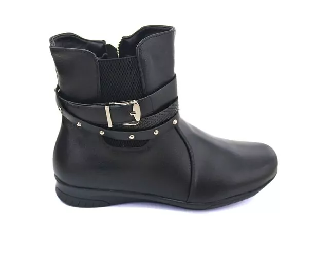 Bota Cano Baixo Feminina Mooncity 71083 Preto - Atacado