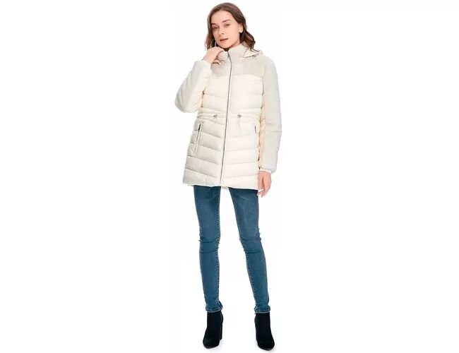 Jaqueta Parka Feminina Nylon e Plelo Com Bolsos 6202Jaqueta Parka Feminina Nylon e Plelo Com Bolsos 620265 - Atacado65 - Atacado