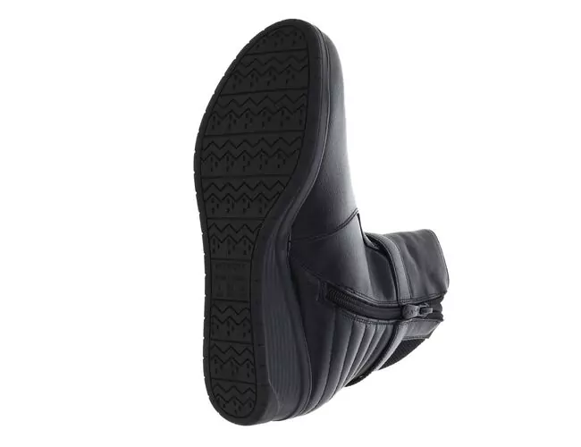 Bota Feminina Salto Anabela Com Fivela Mooncity 71105 Preto - Atacado