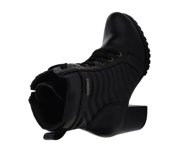 Bota Coturno Feminina Com Salto Bloco Mooncity 73131 - Atacado