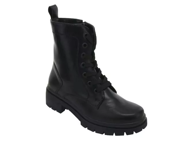 Bota Coturno Feminina Salto Tratorado Mooncity 72281 Preto - Atacado