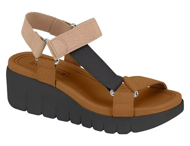 Sandália Feminina Moleca 5536.101.26554 - Atacado