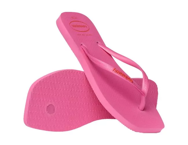 Chinelo Feminino Havaianas Slim Square Logo Pop-up Fc - Atacado