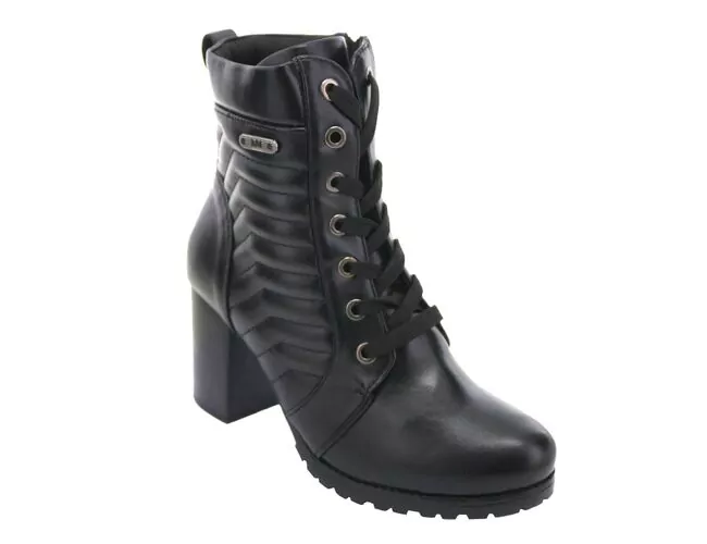 Bota Coturno Feminina Com Salto Bloco Mooncity 73131 - Atacado
