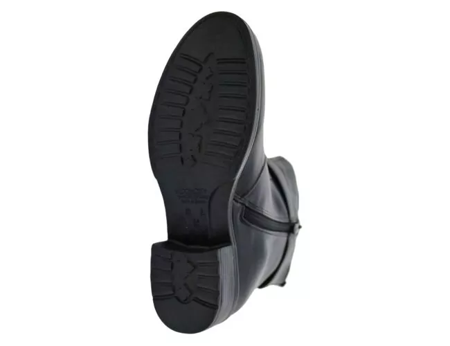 Bota Chelsea Feminina Coturno Fivela Salto Baixo 72110 Preto - Atacado