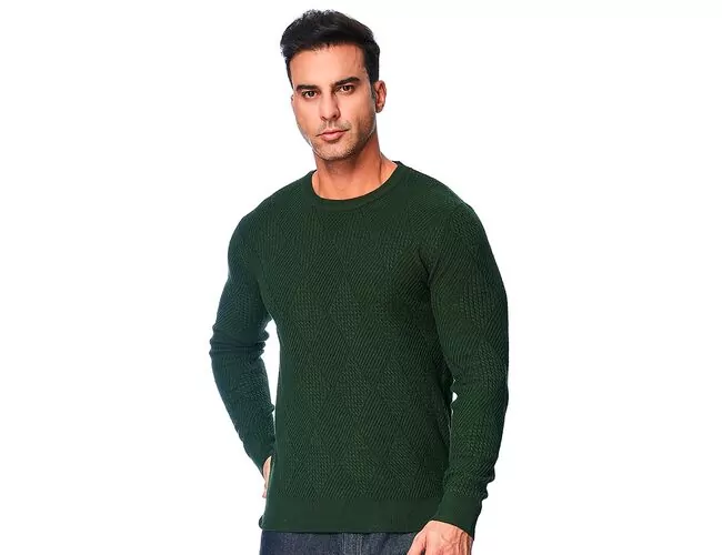 Blusa Suéter Masculino de Tricot Detalhado 590216 - Atacado
