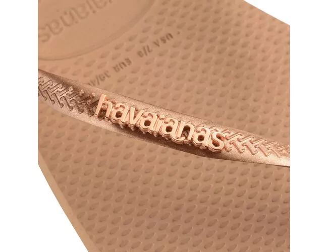 Chinelo Feminino Havaianas Slim Square Logo Metallic - Atacado