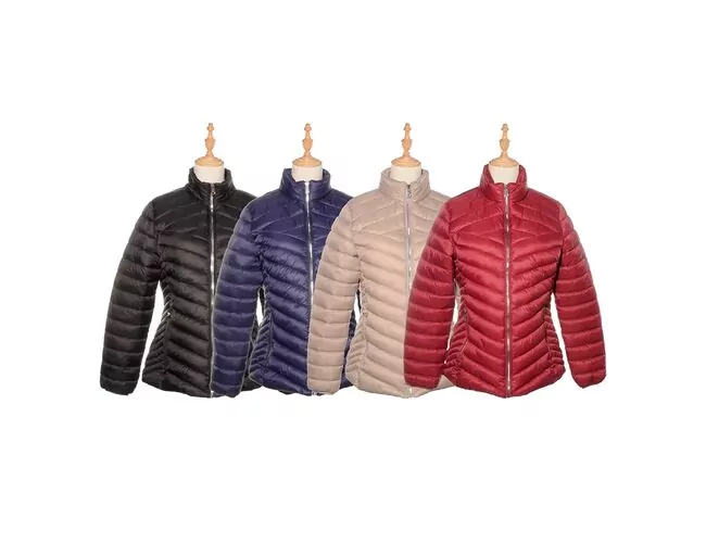 Jaqueta Feminina Puffer Casual Com Punho de Elástico 620284 - Atacado