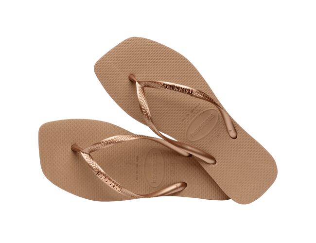 Chinelo Feminino Havaianas Slim Square Logo Metallic - Atacado