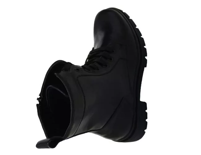 Bota Coturno Feminina Salto Tratorado Mooncity 72281 Preto - Atacado