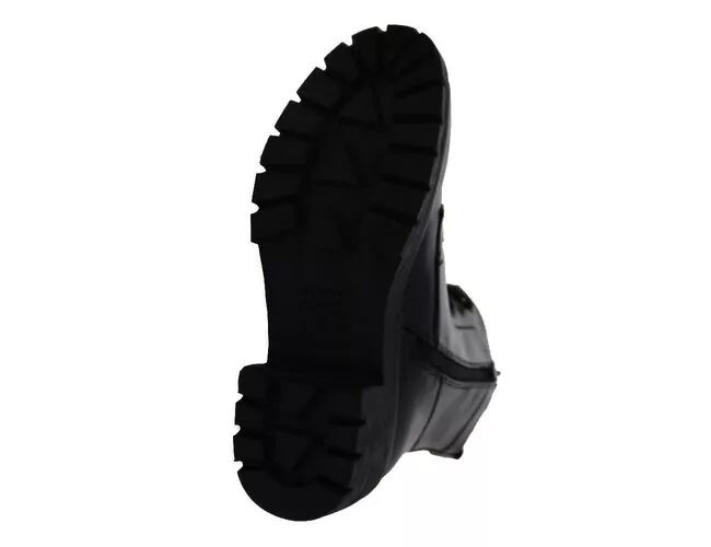 Bota Coturno Feminina Salto Tratorado Mooncity 72281 Preto - Atacado
