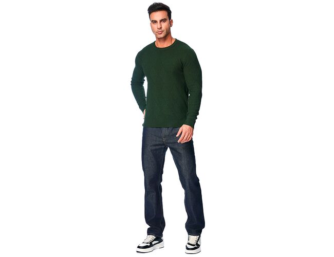 Blusa Suéter Masculino de Tricot Detalhado 590216 - Atacado