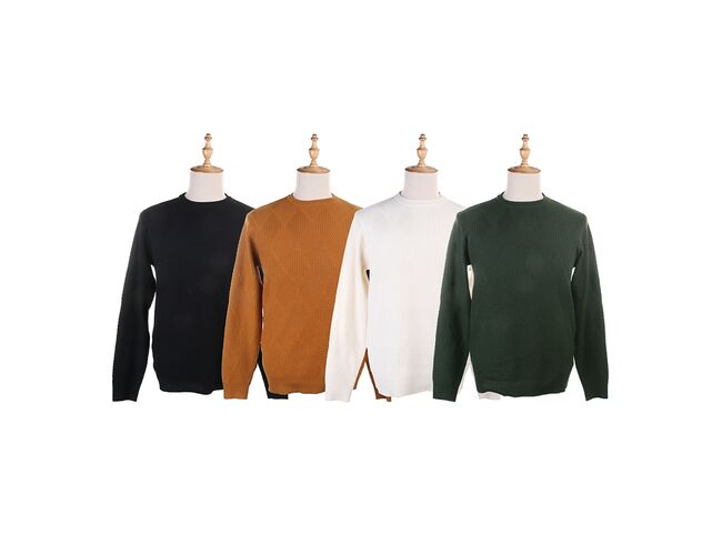 Blusa Suéter Masculino de Tricot Detalhado 590216 - Atacado