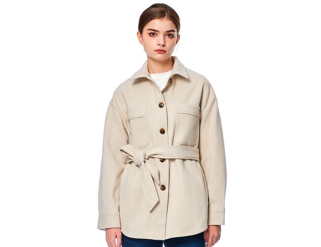Casaco Feminino Com Amarração e Bolso 610265 - Atacado