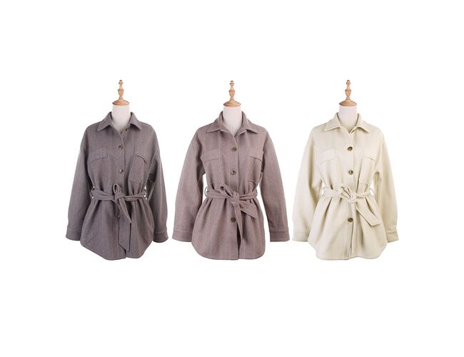 Casaco Feminino Com Amarração e Bolso 610265 - Atacado