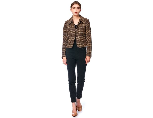 Jaqueta Feminina Xadrez 610274 - Atacado