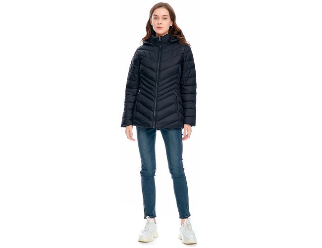 Jaqueta Feminina Puffer Alongada Peluciada 620236 - Atacado