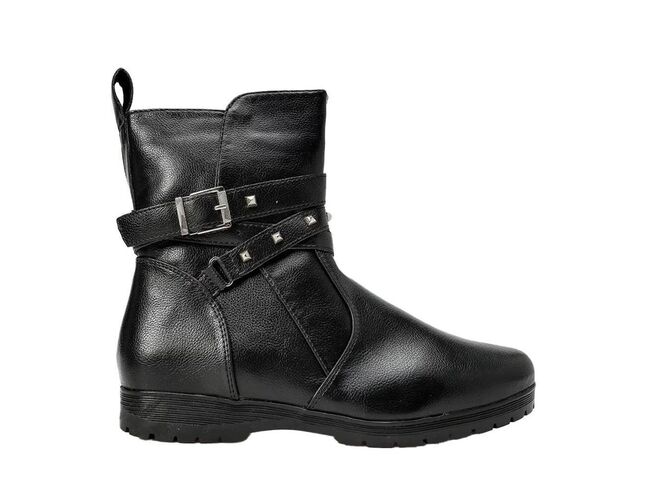 Bota Feminina Cano Baixo Mooncity 71126 Preto - Atacado