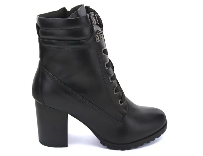 Bota Coturno Feminina Salto Alto Mooncity 73130 - Atacado