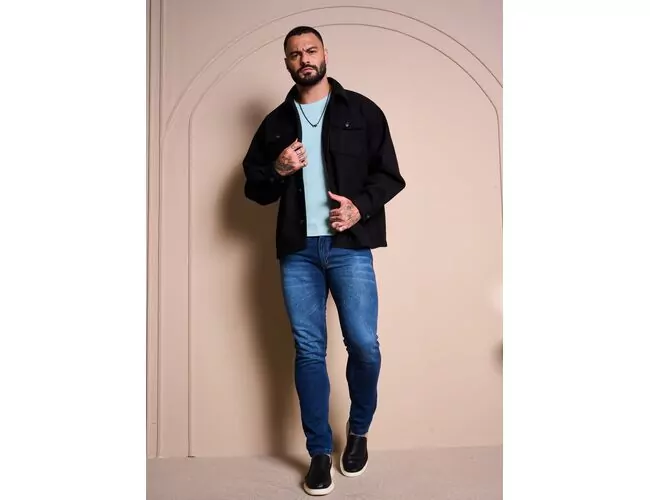 Casaco Casual Masculino C/ Fechamento Em Botão 510093 - Atacado