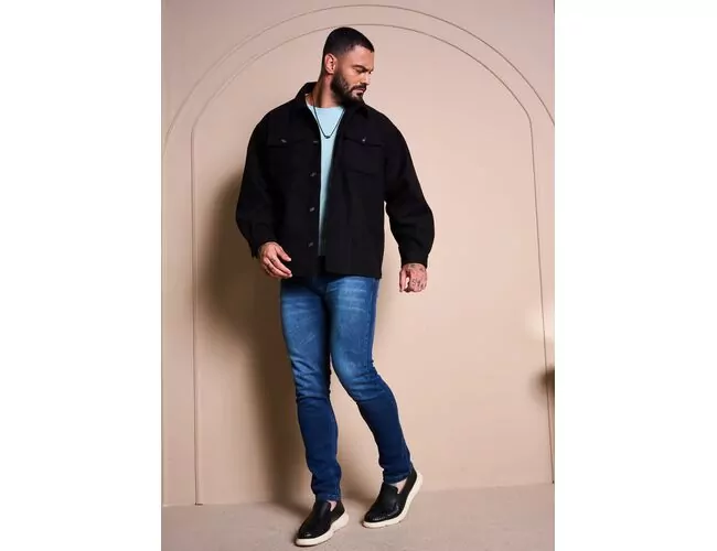 Casaco Casual Masculino C/ Fechamento Em Botão 510093 - Atacado