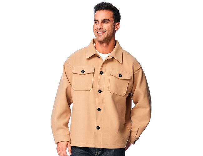 Casaco Casual Masculino C/ Fechamento Em Botão 510093 - Atacado