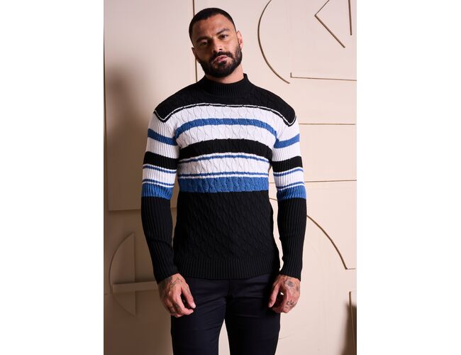 Blusa de Tricot Masculina Gola Alta 590145 - Atacado