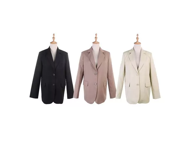 Blazer Feminino Alfaiataria Alongado 690145 - Atacado