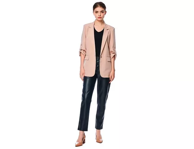 Blazer Feminino Alfaiataria Alongado 690148 - Atacado