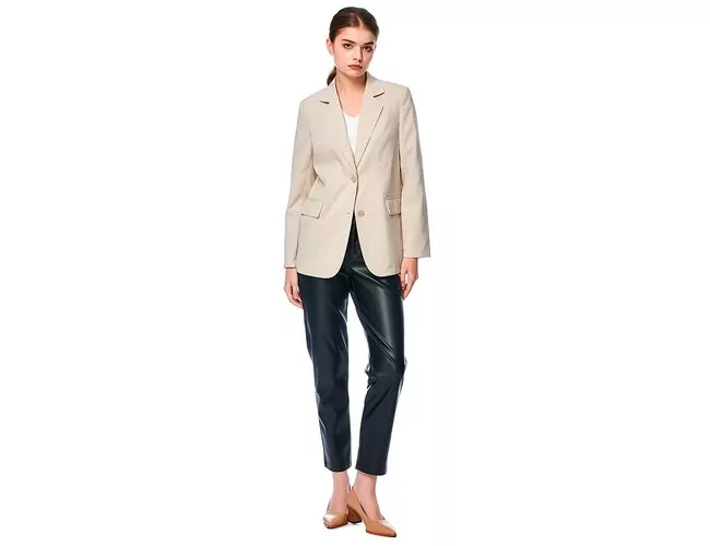 Blazer Feminino Alfaiataria Alongado 690145 - Atacado