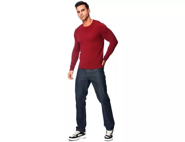 Blusa de Tricot Masculina Gola Redonda 590200 - Atacado