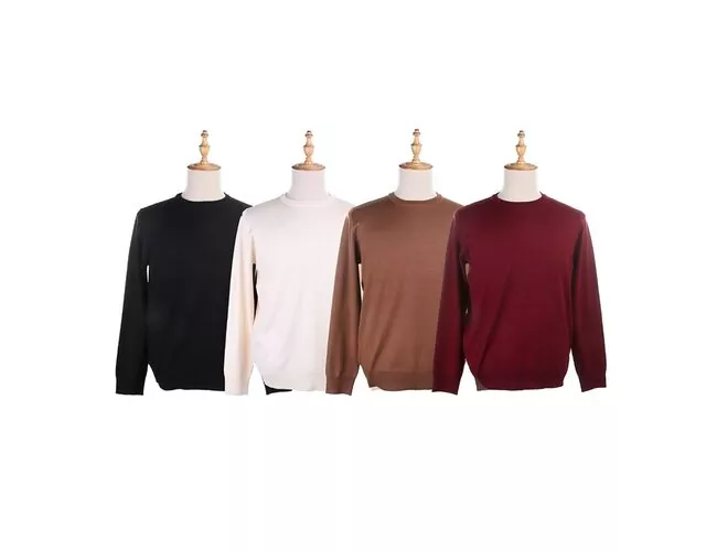 Blusa de Tricot Masculina Gola Redonda 590202 - Atacado