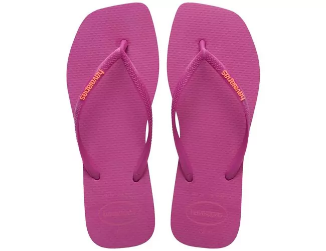 Chinelo Feminino Havaianas Slim Square Logo Pop-up