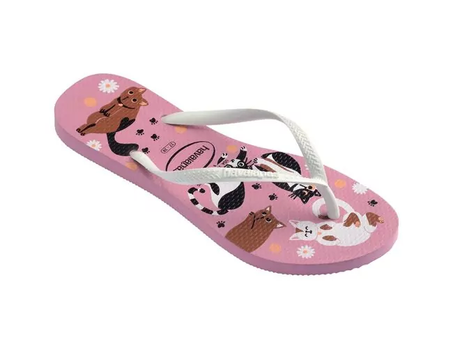 Chinelo Feminino Havaianas Slim Pets