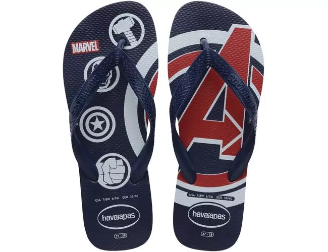 Chinelo Masculino Havaianas Top Marvel Logomania