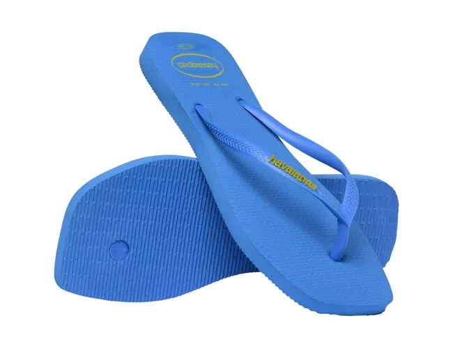 Chinelo Feminino Havaianas Slim Square Logo Pop-up