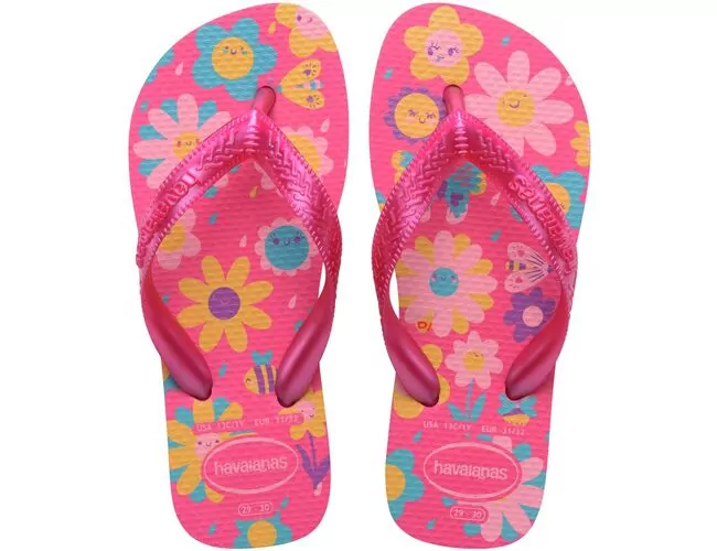 Chinelo Infantil Havaianas Kids Flores