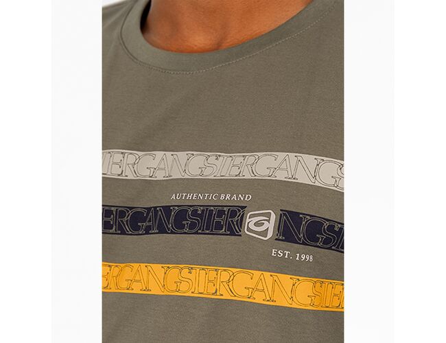 Camiseta Masculina Básica Gangster Gola Careca 10.16.3898 - Atacado