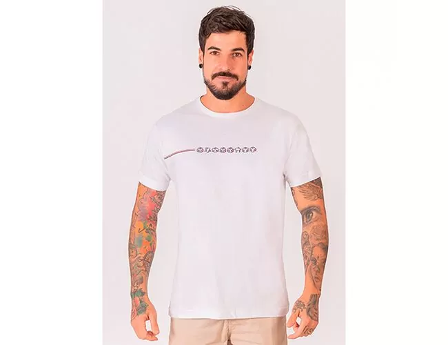Camiseta Masculina Básica Gangster Gola Careca 10.16.3773 - Atacado