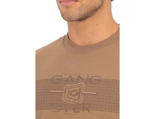 Camiseta Masculina Básica Gangster Gola Careca 10.16.4644 - Atacado