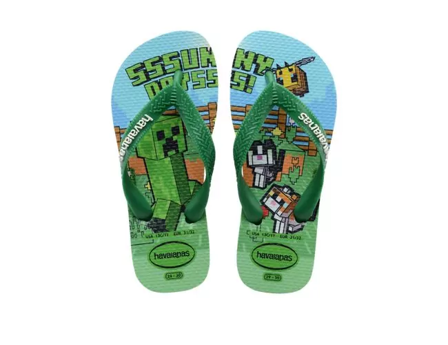 Chinelo Infantil Havaianas Kids Minecraft - Atacado