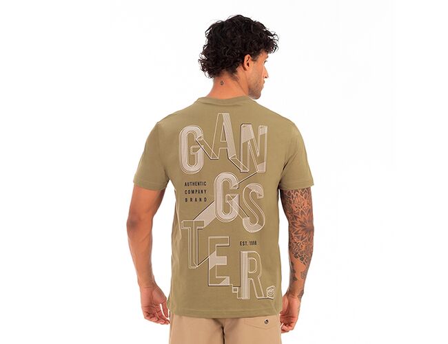 Camiseta Masculina Especial Gangster Gola Careca 10.16.4616 - Atacado