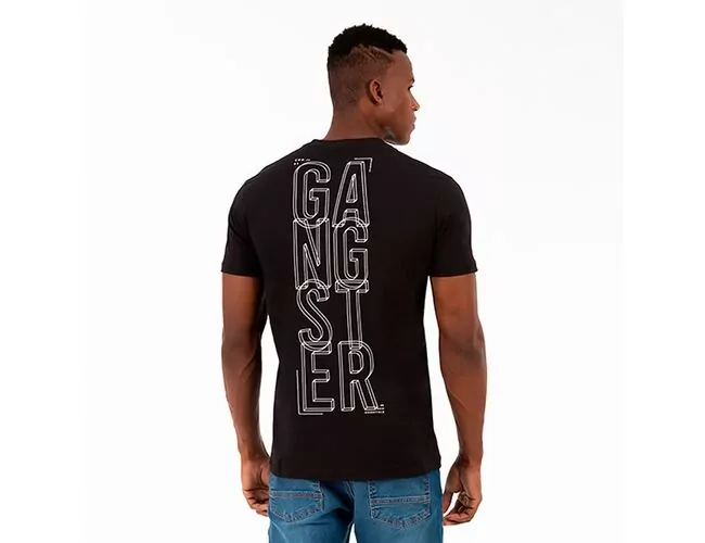 Camiseta Masculina Básica Gangster Gola Careca 10.16.4581 - Atacado