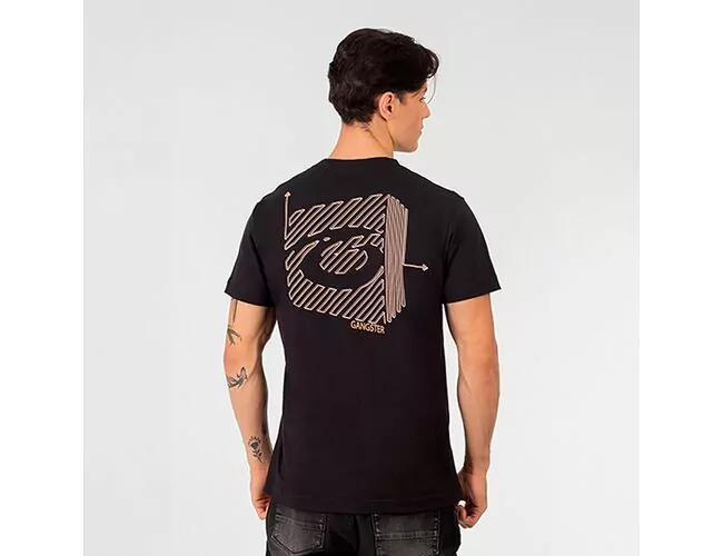 Camiseta Masculina Básica Gangster Gola Careca 10.16.4566 - Atacado