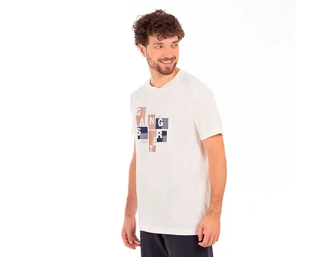 Camiseta Masculina Especial Gangster Gola Careca 10.16.4605 - Atacado