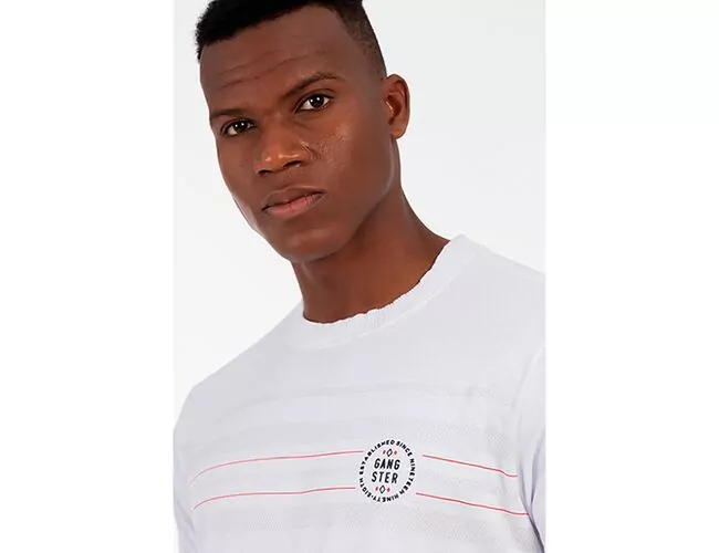 Camiseta Masculina Básica Gangster Gola Careca 10.16.4572 - Atacado