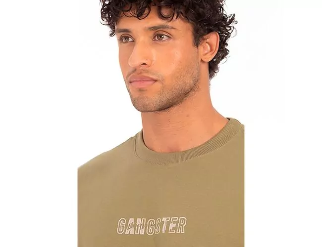 Camiseta Masculina Especial Gangster Gola Careca 10.16.4616 - Atacado