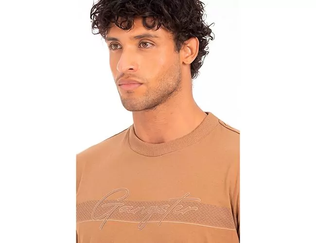 Camiseta Masculina Básica Gangster Gola Careca 10.16.4644 - Atacado