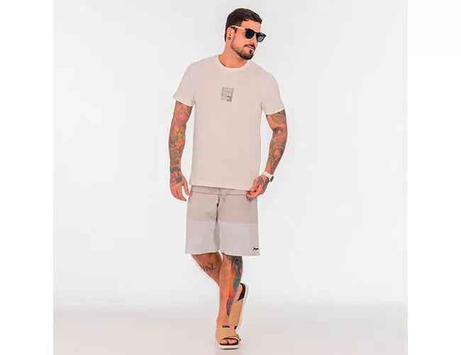 Camiseta Masculina Básica Gangster Gola Careca 10.16.3894 - Atacado